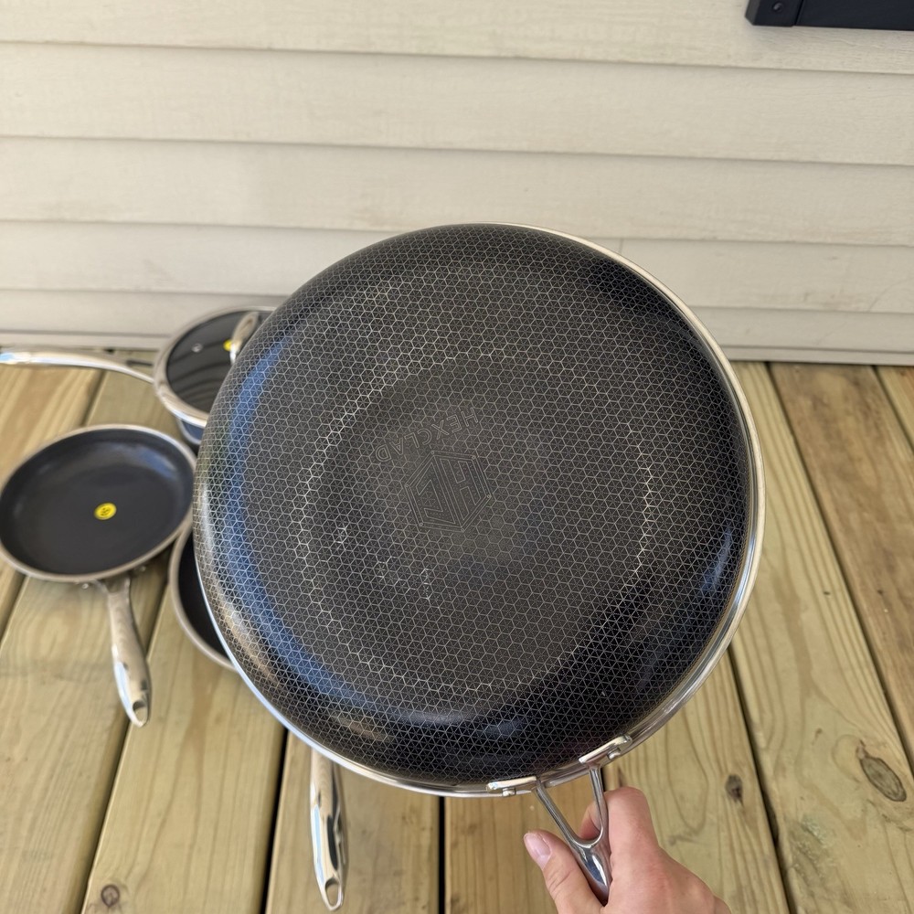 Hexclad Hybrid Cookware 6 Piece Set Preowned Great Condition
