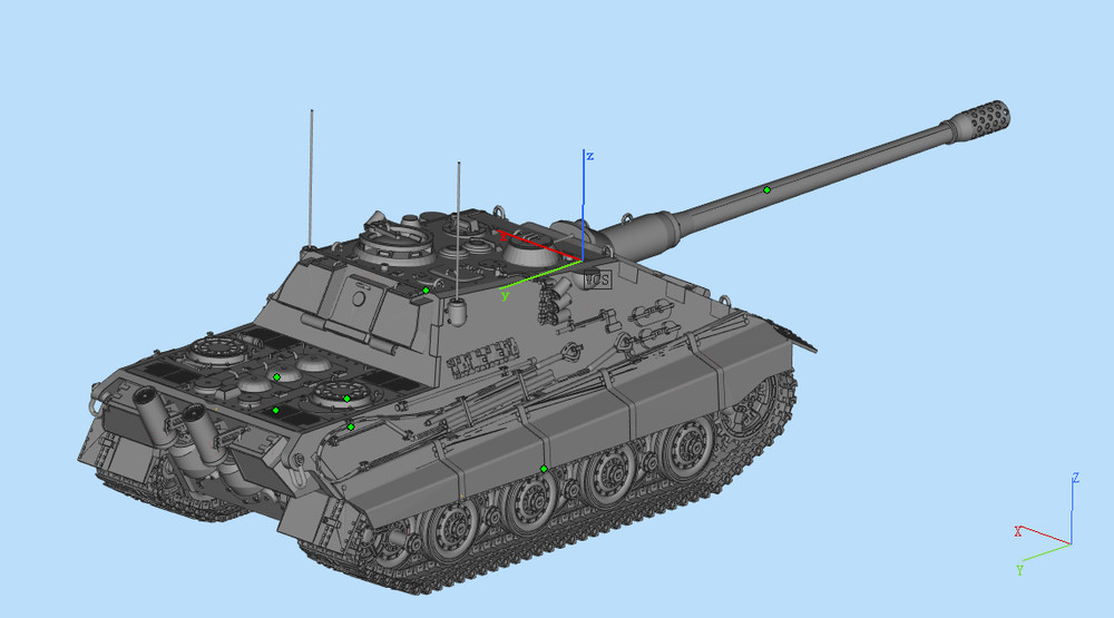3D printing 1/72 German E-75 Tank Destroyer Unpainted model kit