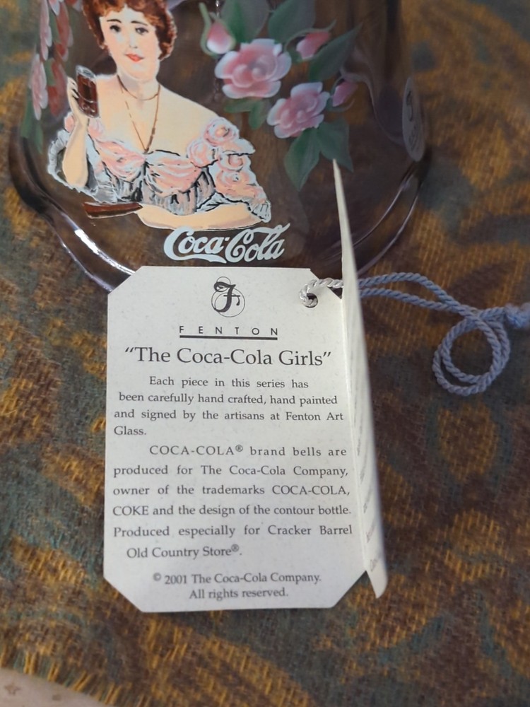 2001 Fenton Bell Coca Cola Old Fashioned Cracker Barrel