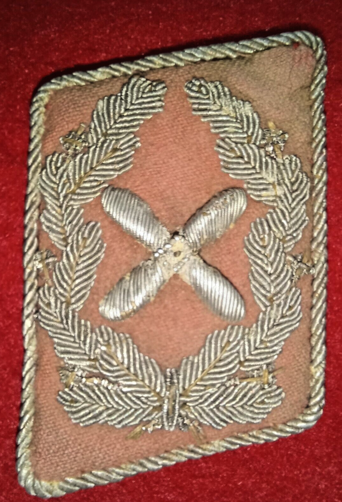 Third Reich Luftwaffe Flight-Oberst Engineer Collar Tab