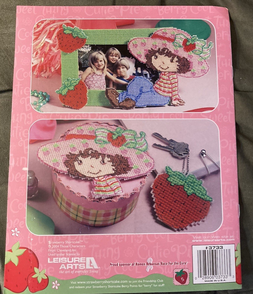 Plastic Canvas Patterns Leisure Arts Strawberry Shortcake Frames & Keepsake 3733