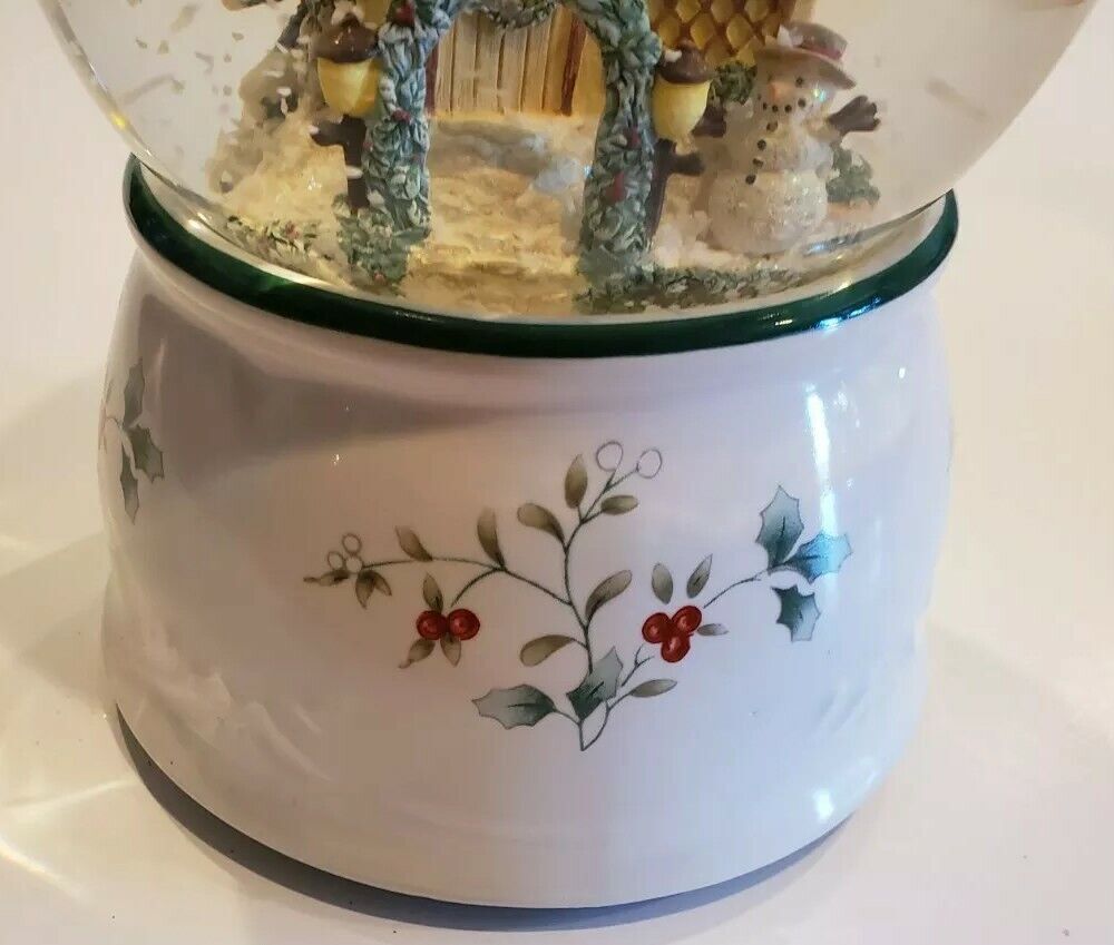 House In Winter Snow Globe, 7"
