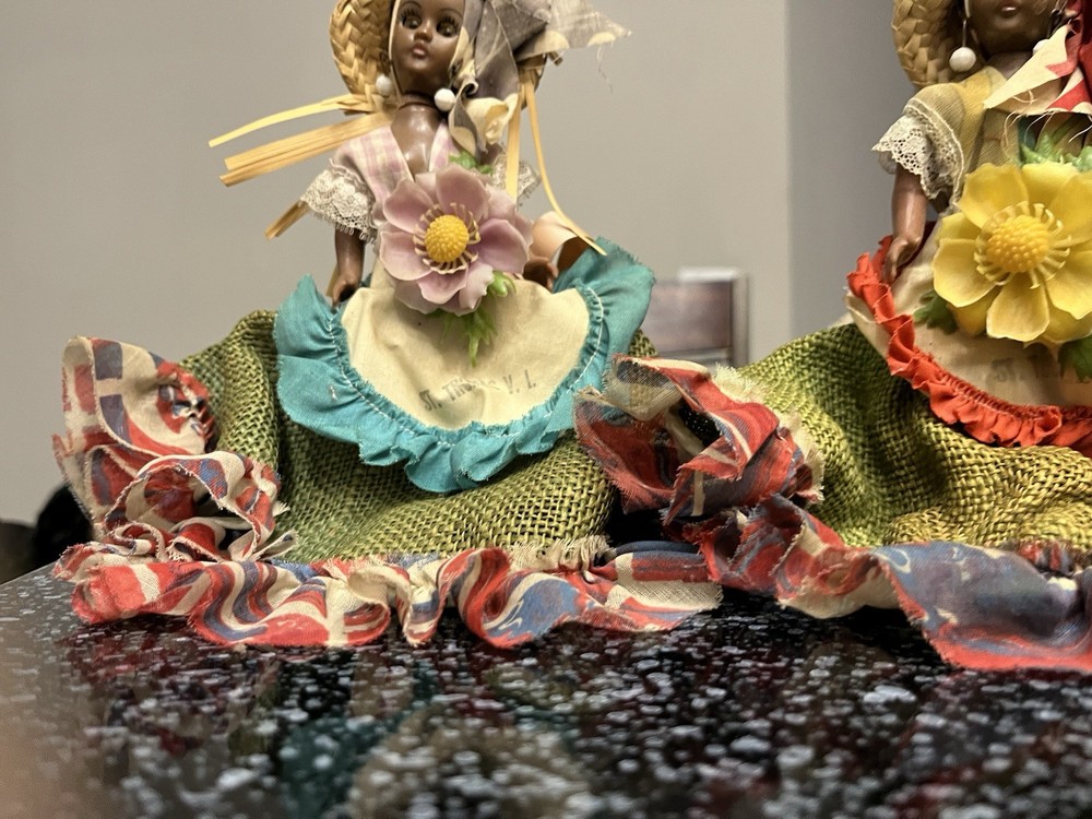 2 Pears craft dolls. Sleeping Eyes Dolls.