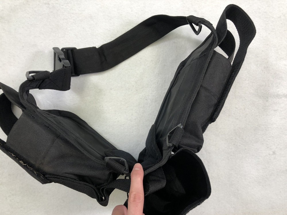 Java Paintball 5 Pod Tank Pouch Pack Holder Black Harness Adjustable Belt