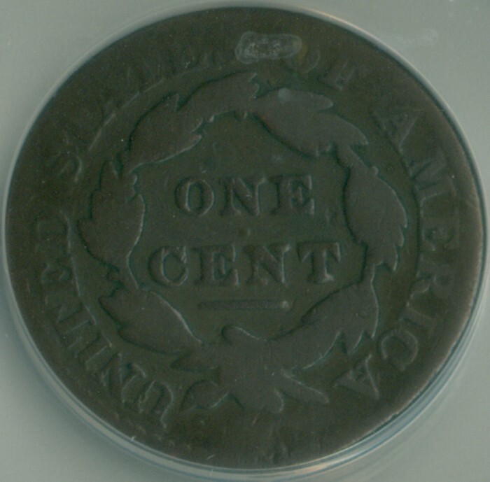 1827 Large Cent ANACS G-6 (2228961)