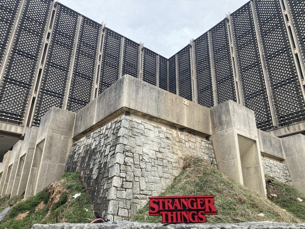 Stranger Things Prop On Set Full Ceiling tile Vine And Wall Hawkins Lab