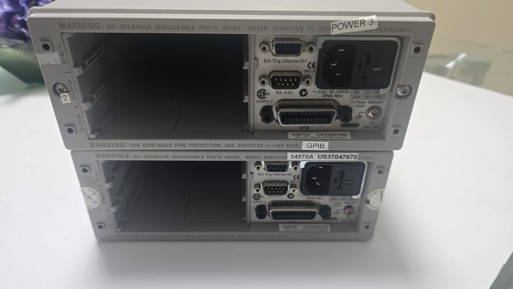 Agilent 34970A Data Acquisition / Switch, Powers On, No Cards – Tested – Qty1