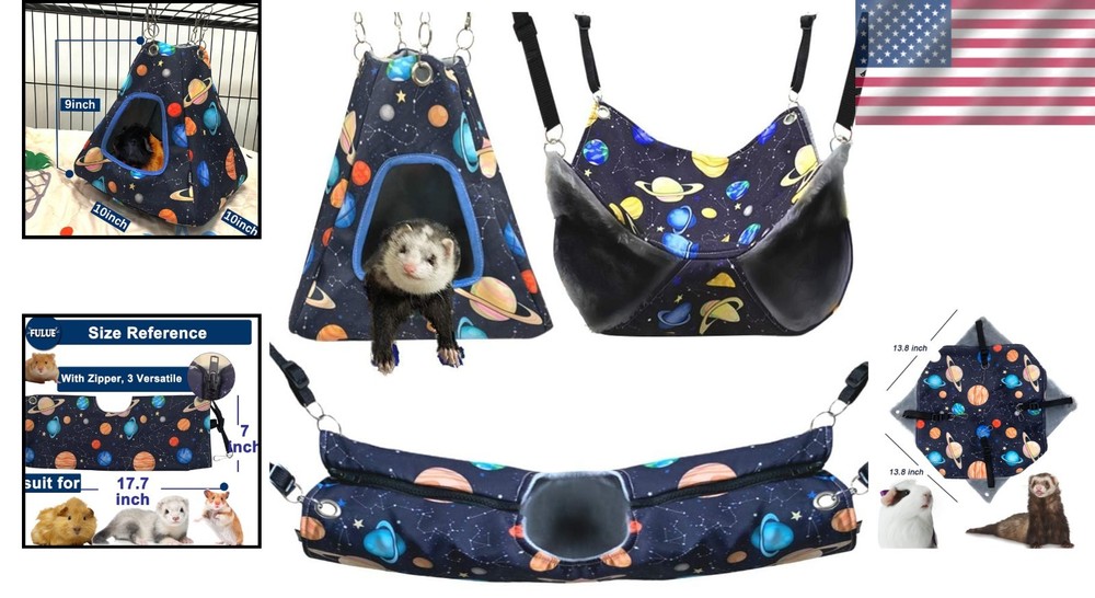 Hanging Tunnel Cage Accessories for Small Pets