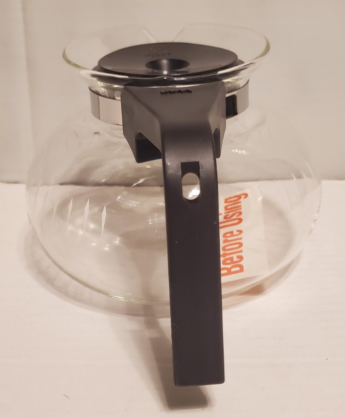 Bunn 8 Cup Replacement Glass Coffee Decanter, Black, Open Box