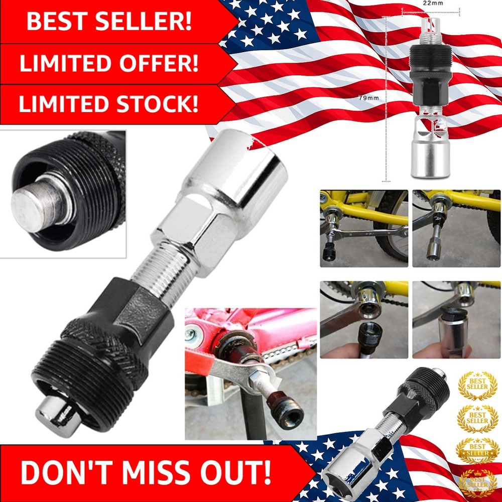 Compact Bike Crank Puller with Extended Ejector - Must-Have Tool for Bikers