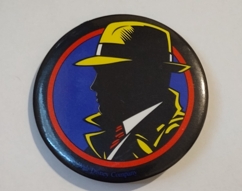 Dick Tracy Walt Disney Badge Button Pin