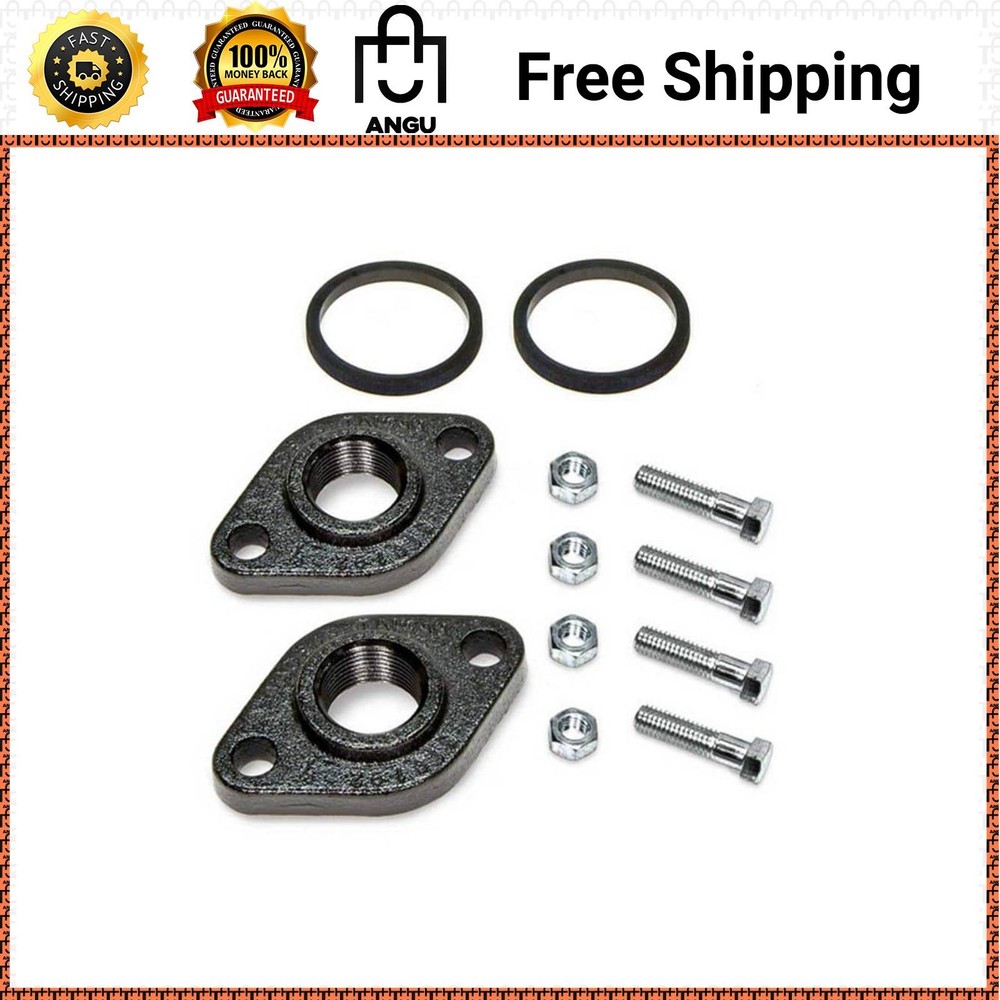 1in. NPT Cast Iron Circulator Pump Flanges 2-PACK Fits UP/UPS 15 26 series pumps