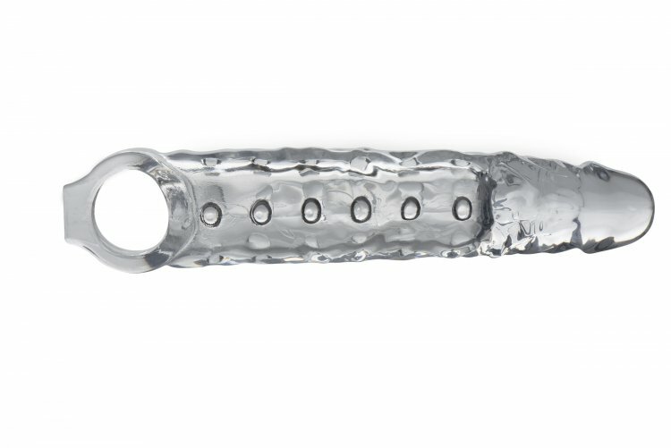 EXTREME AMPLE 11" Realistic Male Penis Extender Add 3" W/Solid Tip & Ball Strap