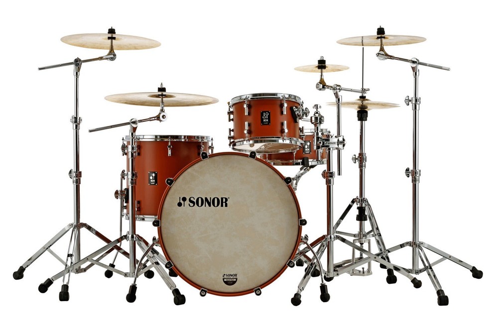 SONOR SQ1 24" 3-PC SHELL PACK-SATIN COPPER BROWN
