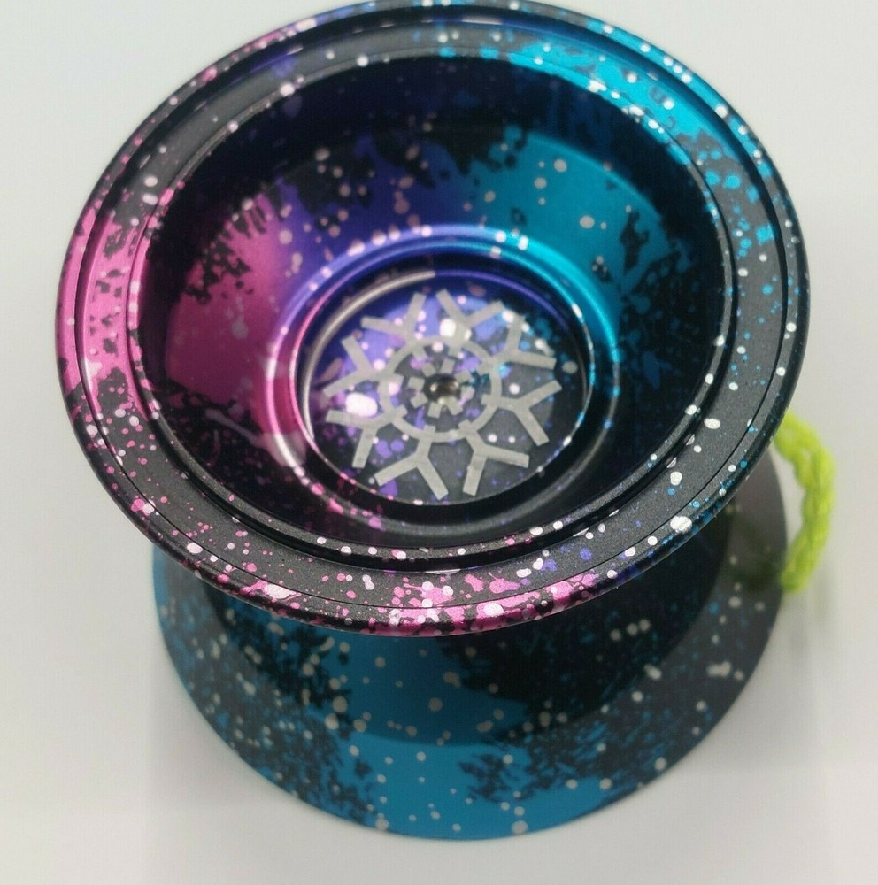 Acid Unresponsive Professional Trick String Magic YoYo Anodized Metal GALAXY