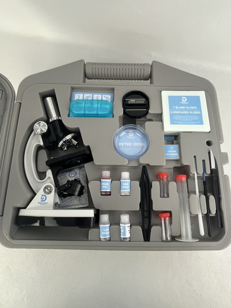 Discovery #Mindblown Microscope Set 48-Piece with Durable Metal Framework
