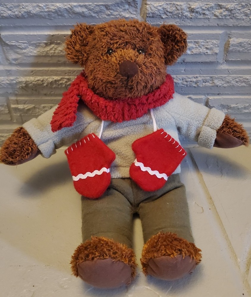 HALLMARK Anniversary Teddy Mittens Bear Plush 12"