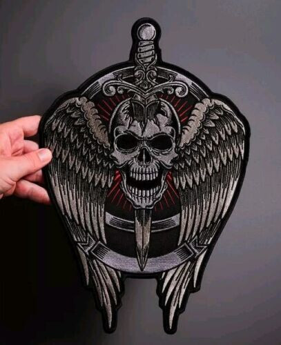 DARK SKULL WINGS Large Back Patch