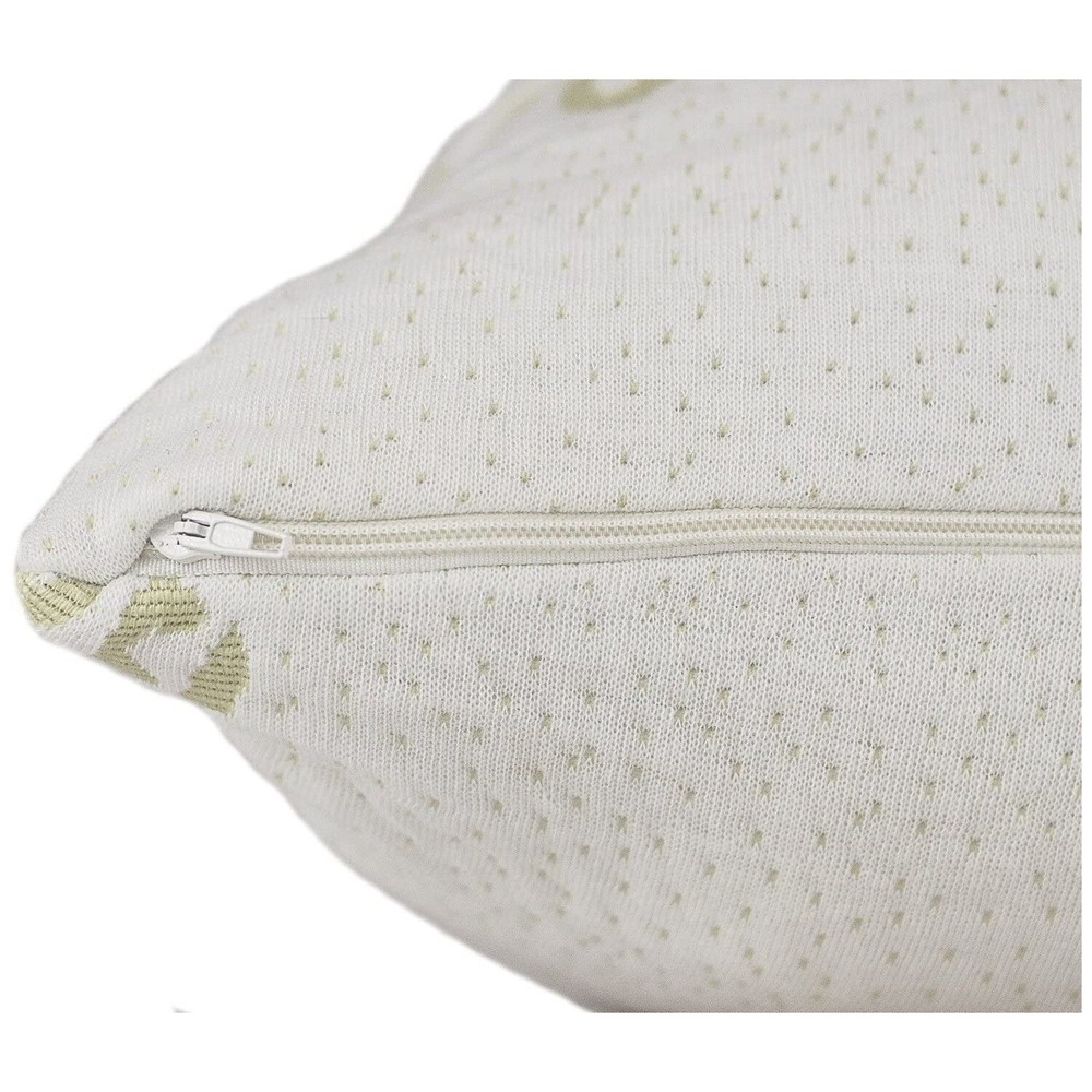 Bamboo Pillow Cover Zippered Protector Waterproof Case Noisless Breathable 2Pack