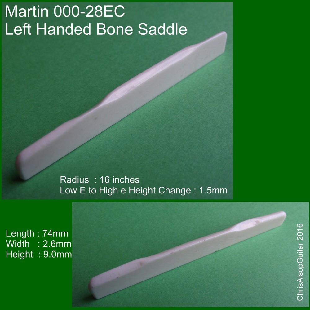 Martin Style Bone Guitar Saddle, You give specification. PS015