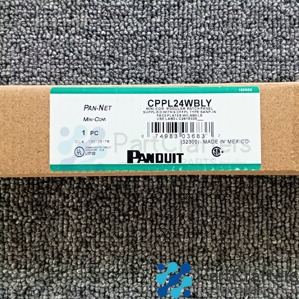 For Panduit CPPL24WBLY MINI-COM MODULAR PATCH PANEL 24 PORT Free shipping