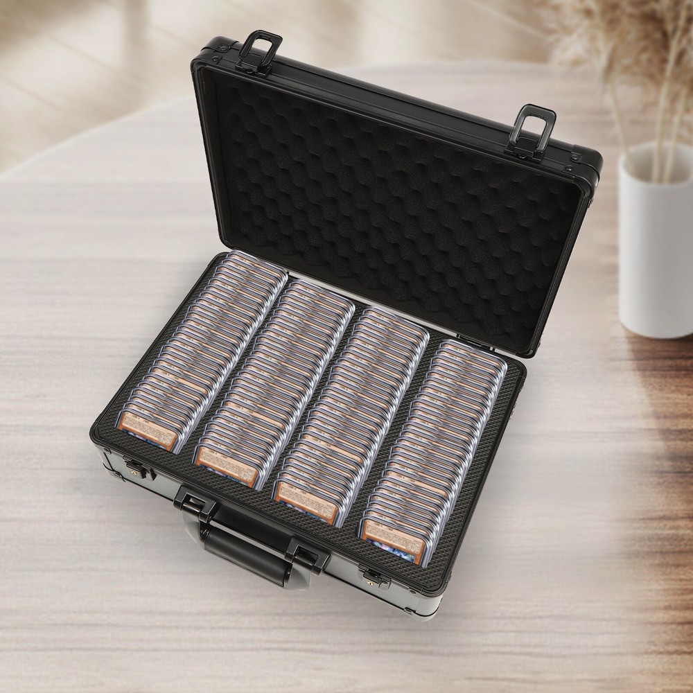 Storage & Display Aluminum Frame Box Case Graded Card Case Storage Box Lockable