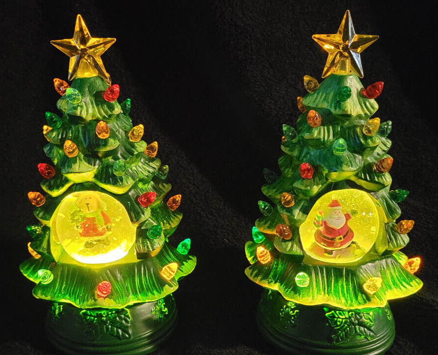 Evergreen LED Mini Christmas Tree Water Globe #8LED794