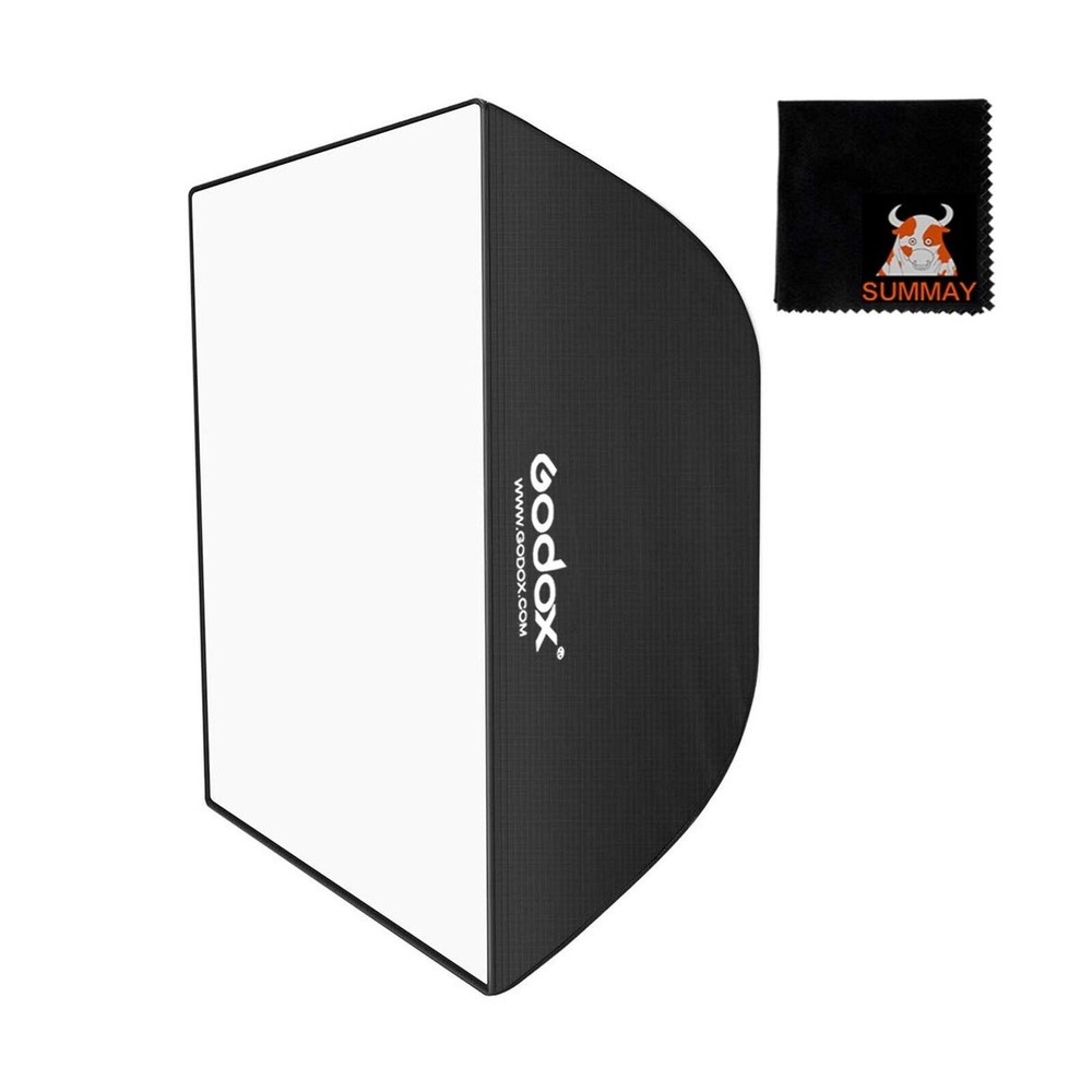 Godox 60x60cm Rectangular Softbox Bowens Mount for Studio Monolight Flash Por