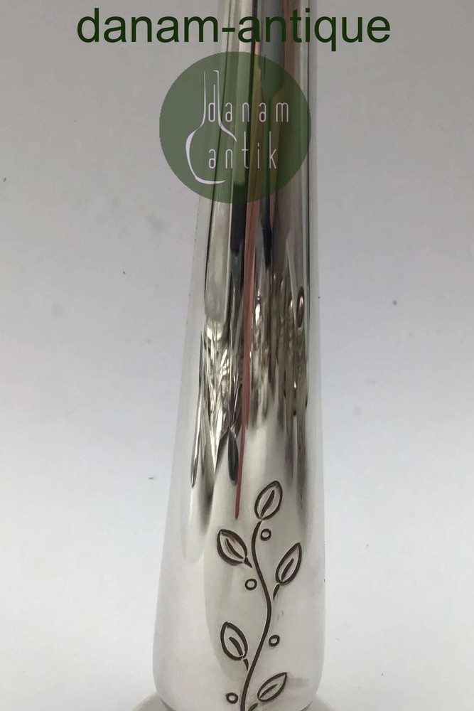 Hans Jensen Silver Orchid Vase