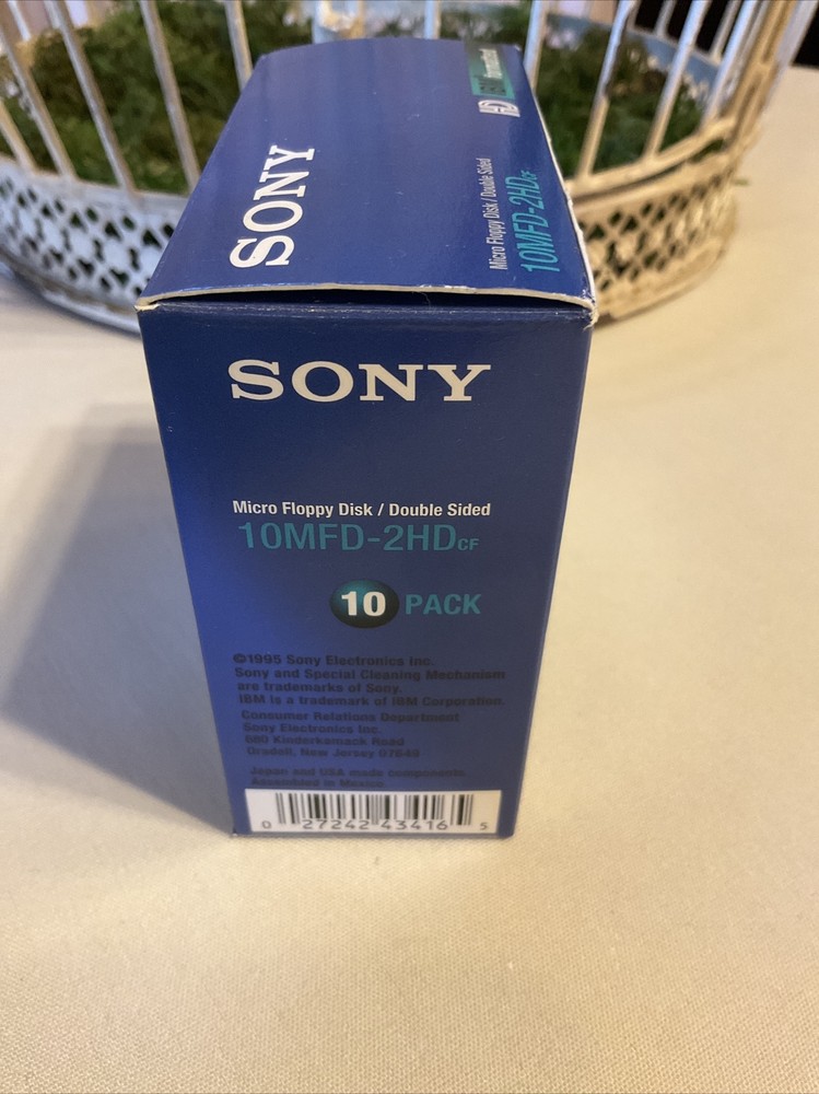 Sony HD IBM Formatted MFD 2 Micro Floppy Disk 2-Sided 9 Pack 2HD
