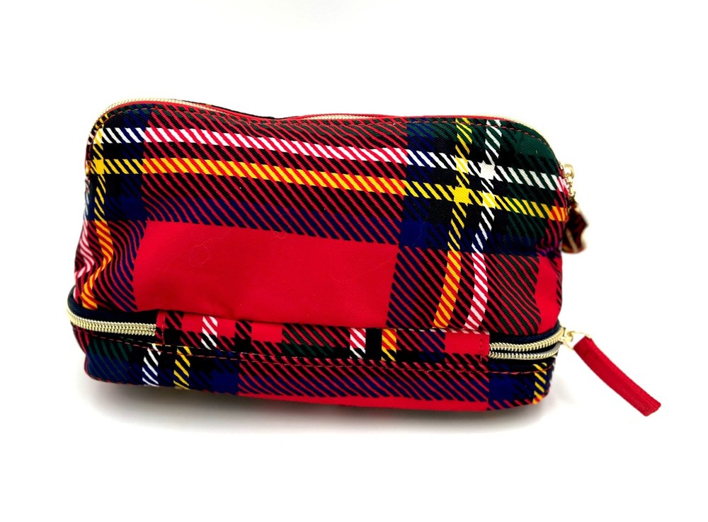 2 Bags: Estee Lauder Double layer Compartment Makeup Bag ~ Two Side Look