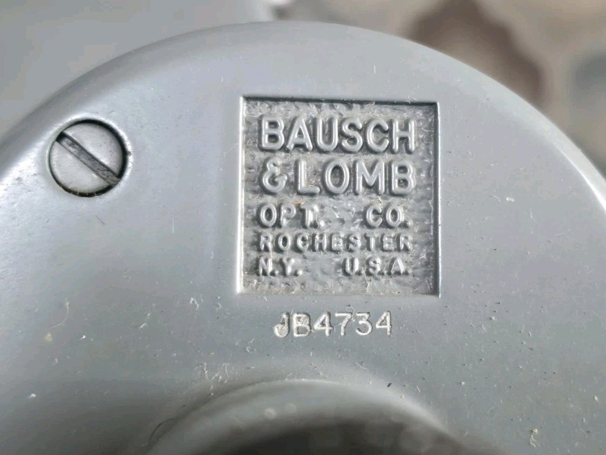 Vintage Bausch & Lomb Stereo Microscope, Three Sliding Objectives, Mirror w/ Box