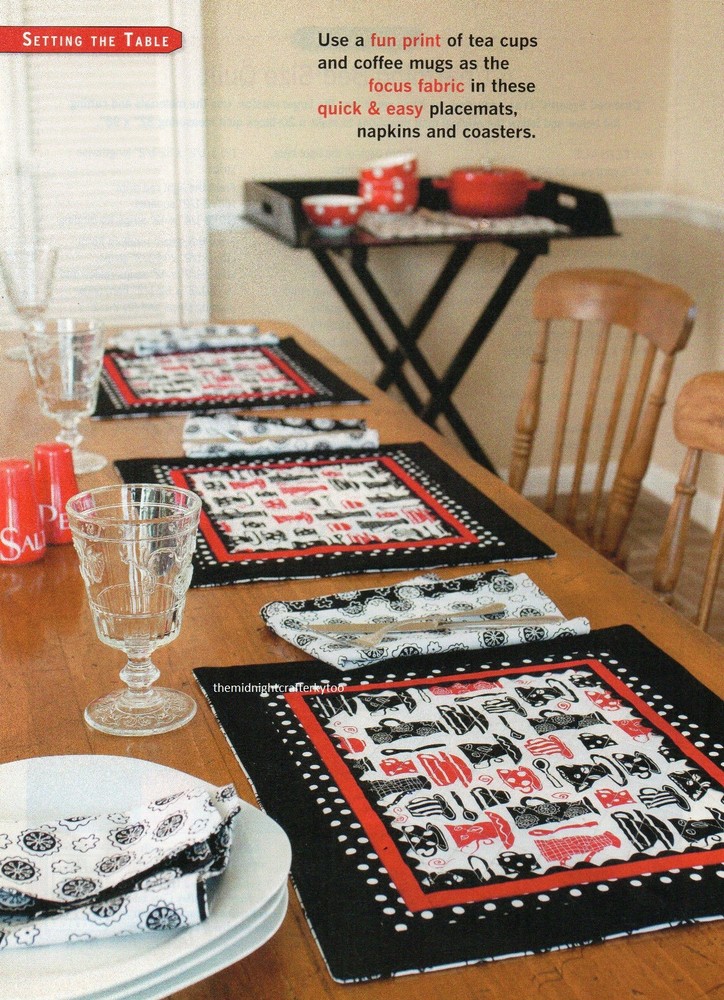 Cups & Mugs Quilt Pattern Pieced LH