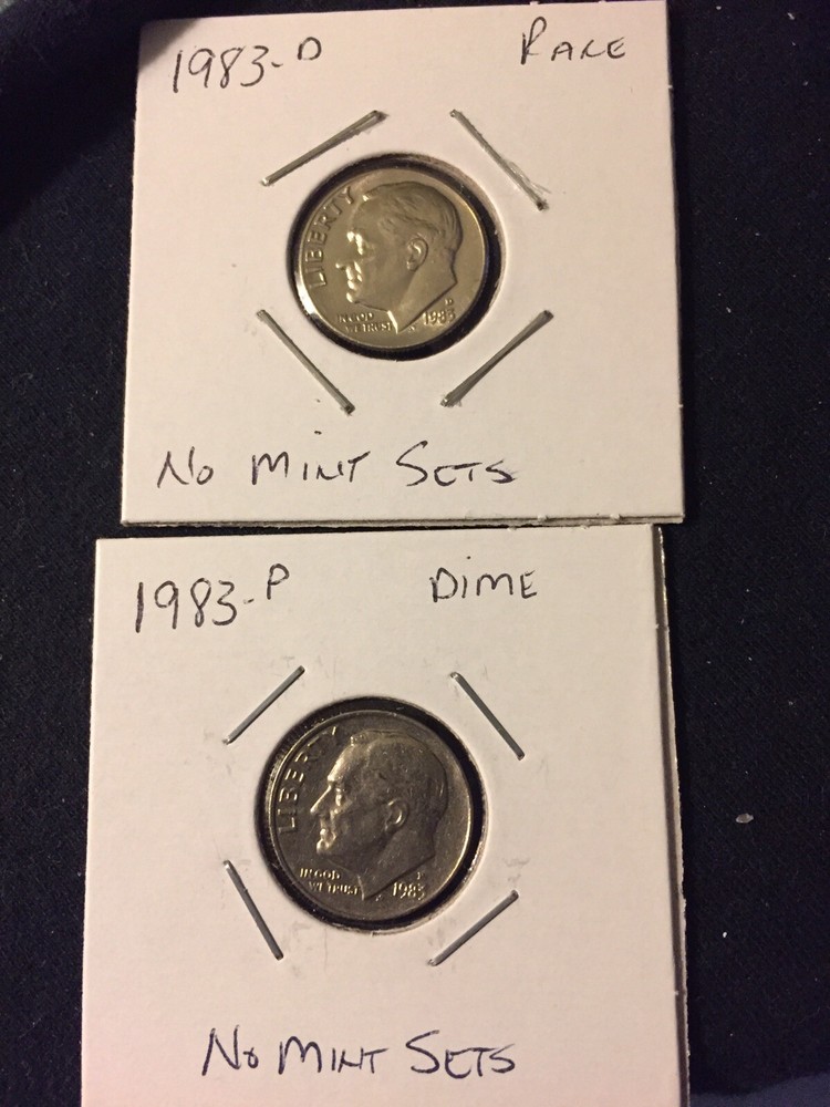“RARE”1983 PD Roosevelt Dime, Really Nice Set!!!!!