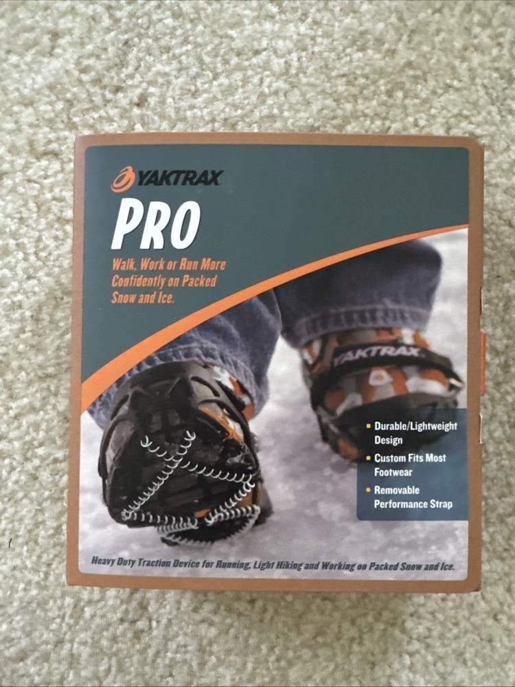 Yaktrax Pro Black Medium Ice Cleats