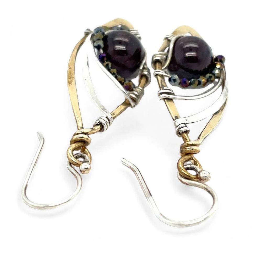 Garnet Royalty Earrings E82612
