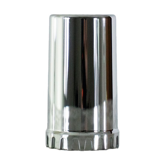 TPHD 33mm Chrome Flat Top Thread On Nut Covers - 60 Pack