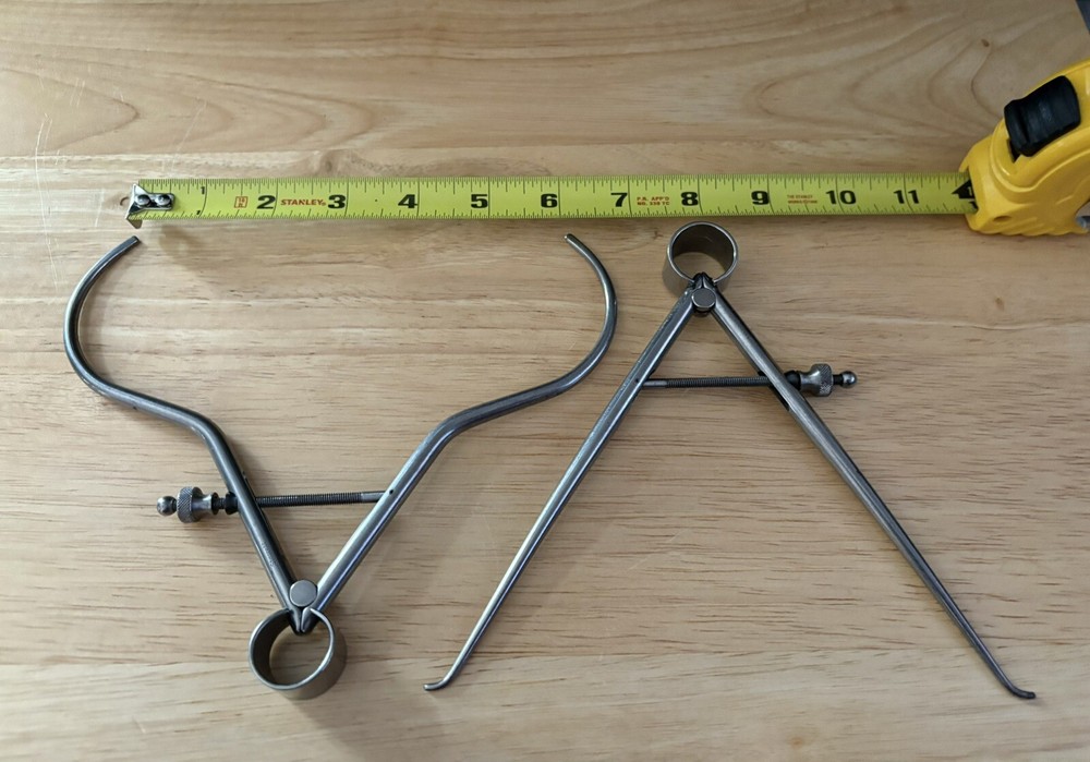 Starrett Inside And Outside Spring Calipers, 6” Range