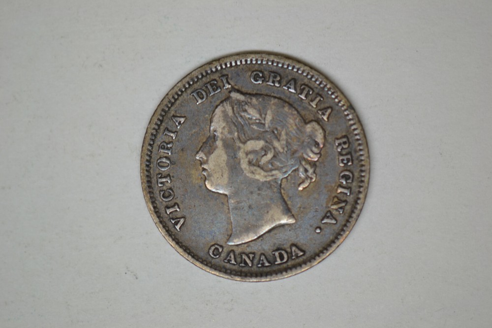 Canada: 1886 5 Cents- Nice original Extremely Fine