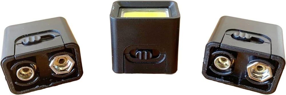 3PCS LED Handheld Mini Flashlight 9 Volt Bright Torch Camping Bicycle Riding