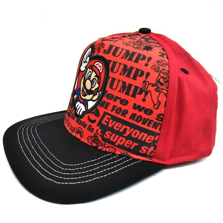 Baseball Cap - Nintendo Super Mario - Red/Black Adjustable Snapback