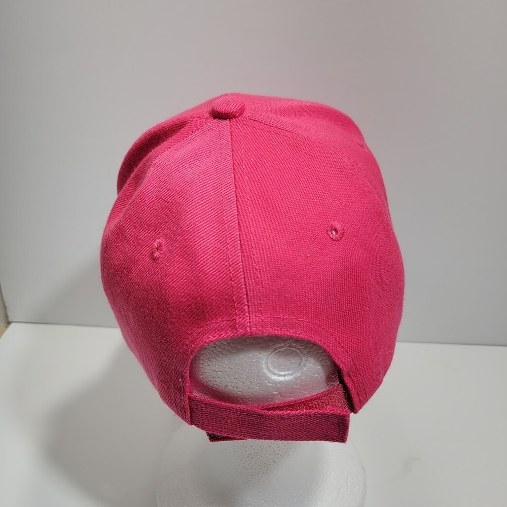 Pink Eye Embroidered Hat Cap Strap Back Pink Blue Womens