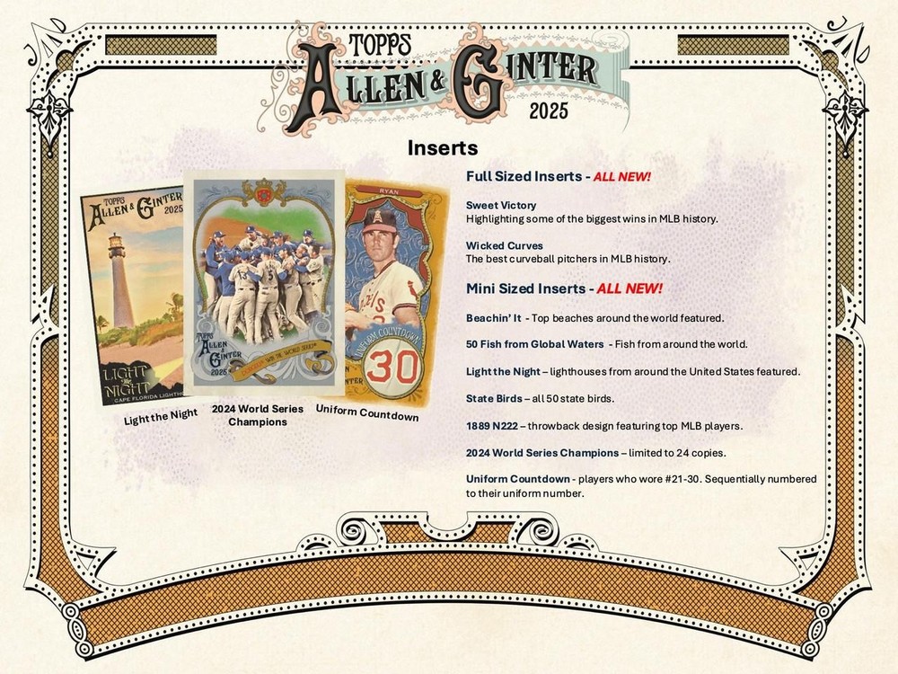 2025 Topps Allen & Ginter Baseball Blaster Box