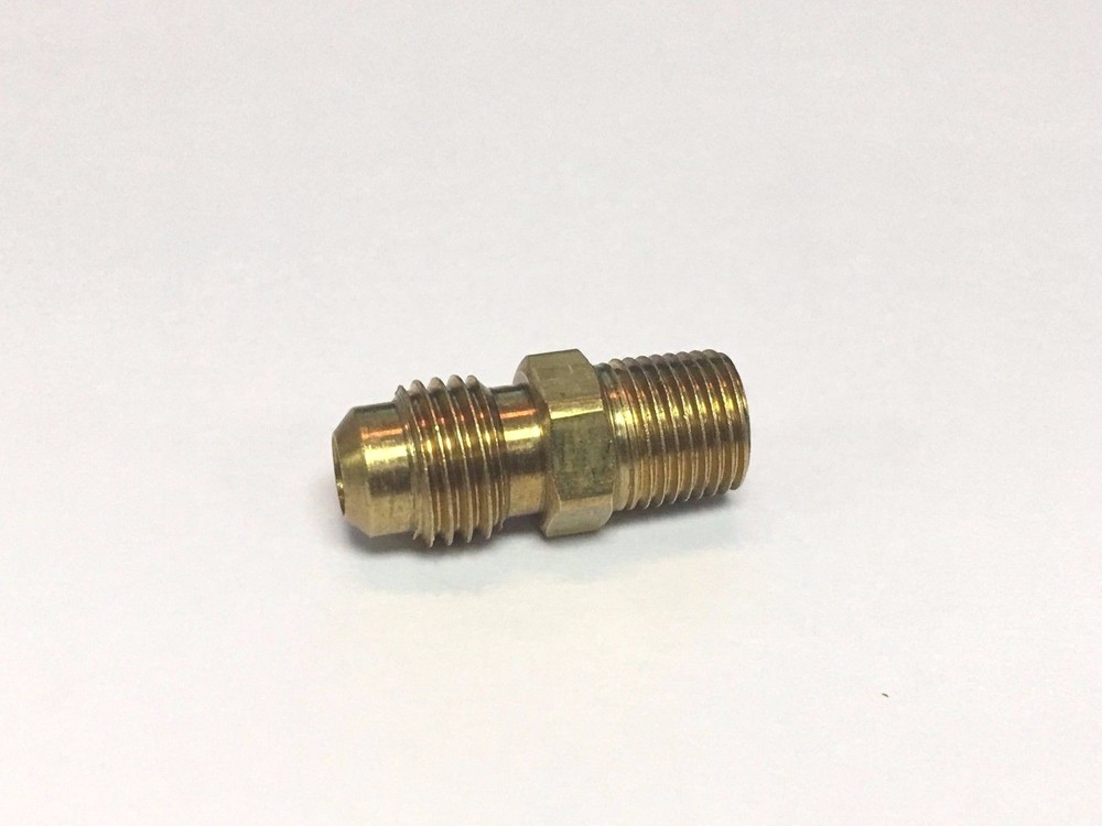 Brass Half Union,  1/8" NPT Male x 1/4" Flare, W30-1