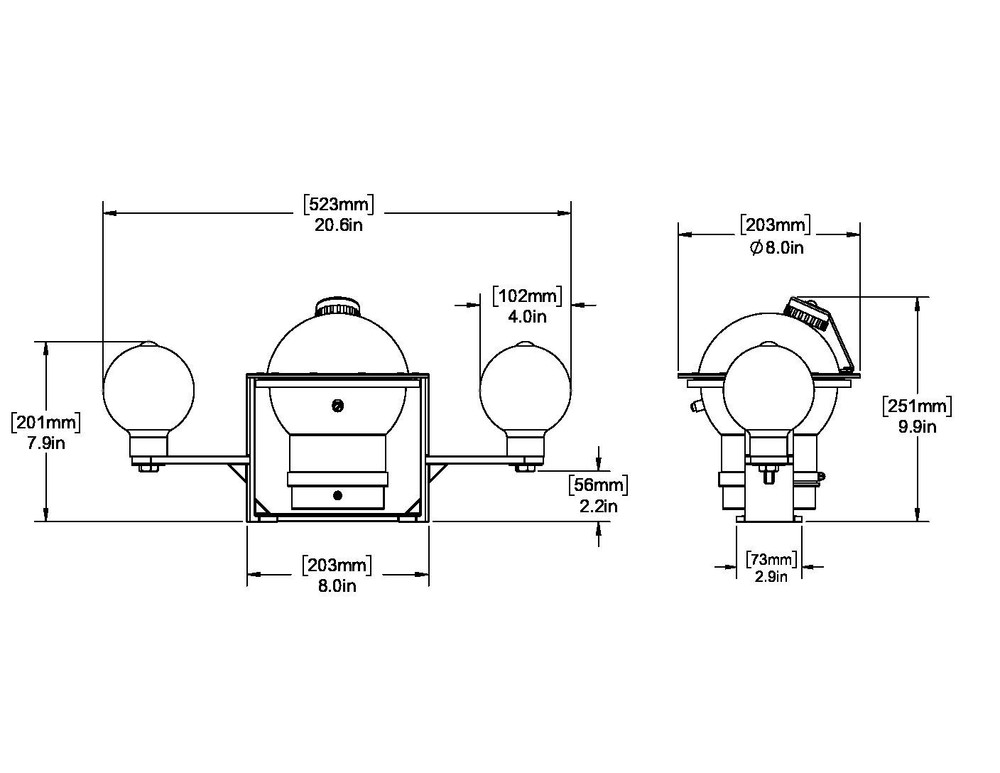 Ritchie YB-600 Globemaster Binnacle Compass