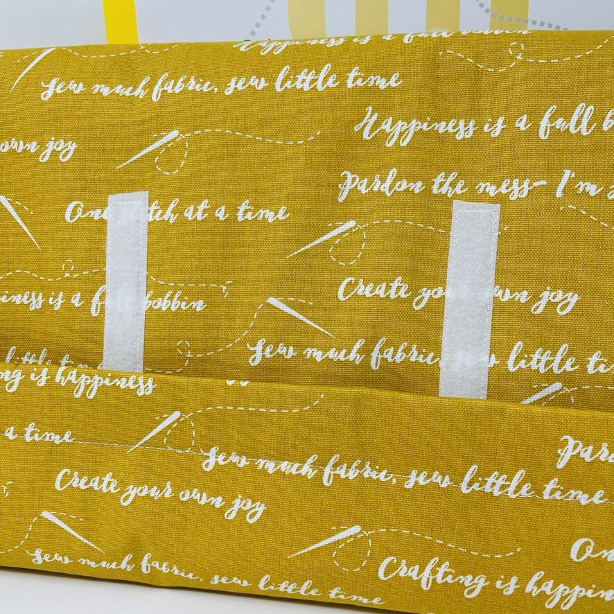 Sewing Words w/Mickey Lining Scroll Dust Cover Frame-Cross Stitch Needlecraft