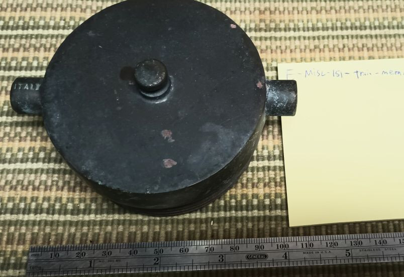 Old 3" Solid Brass Hydrant Cap Plug Standpipe Hose Cap Made in Italy