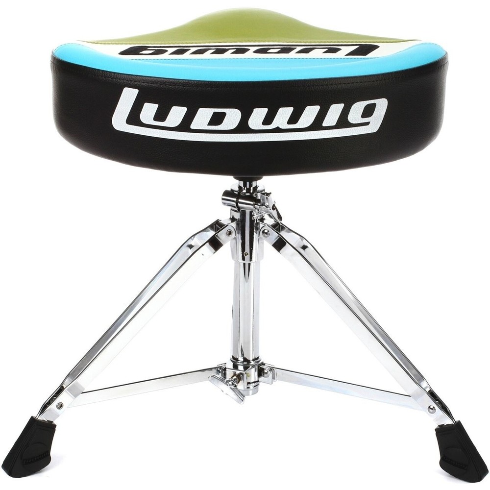 Ludwig LAC48TH Atlas Classic Saddle Drum Throne, Blue/Olive