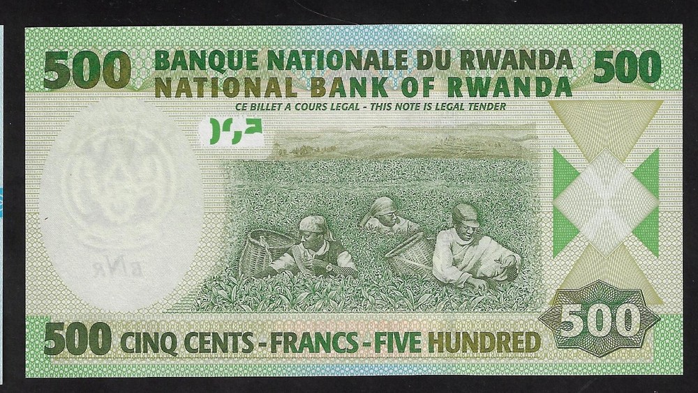 Rwanda 500 francs 2008 P-34 GEM UNC