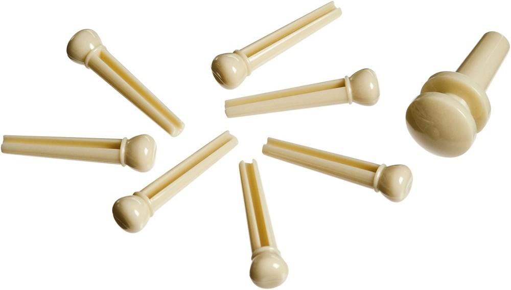 D'Addario Planet Waves ABS Bridge/End Pin Set Ivory